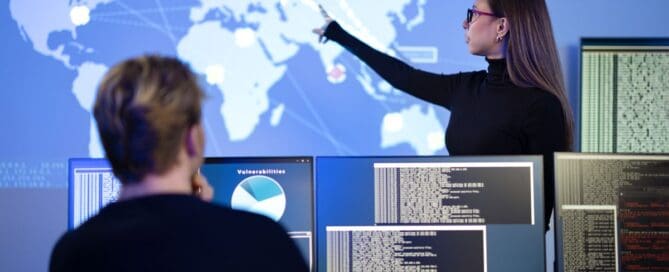Professional cyber security team