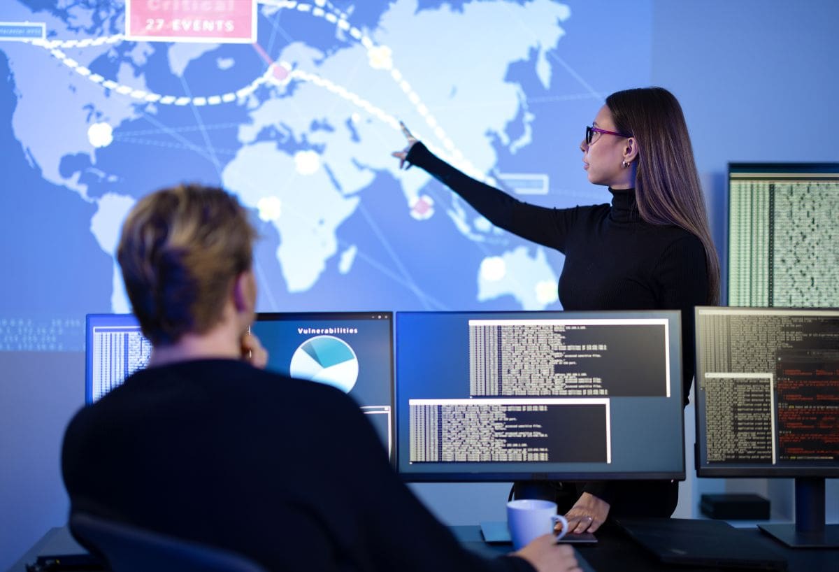 Professional cyber security team